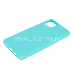 Задняя панель для Samsung Galaxy  A12 Силикон матовый (бирюза)