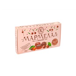 Мармелад желейно-фруктовый "С вишней" на пектине 0,19 кг картон (5 мес)