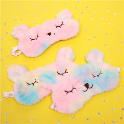 Повязка на глаза для сна "Sweet dream - Rabbit", цвет радужный, (упаковка ZIPпакет)