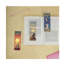Закладки  для книг, 3шт., 135*45мм, MESHU "Sun Cat"