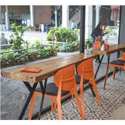 Стул SHT-S111-CN1 пластиковый
                        оранжевый / черный