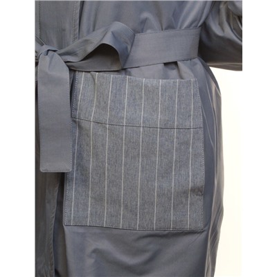 9016 GRAY/BLUE Ветровка женская (60% полиэстер, 40% хлопок)