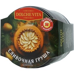 Dolche Vita. Новый год. Элитный. Сливочная груша (с магнитом) 30 гр. стекл.банка