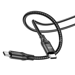 Кабель Type-C to Type-C 1.5м BOROFONE BX56 (черный) 3.0A/60W быстрая зарядка