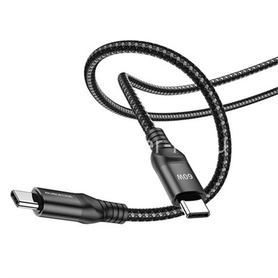 Кабель Type-C to Type-C 1.5м BOROFONE BX56 (черный) 3.0A/60W быстрая зарядка