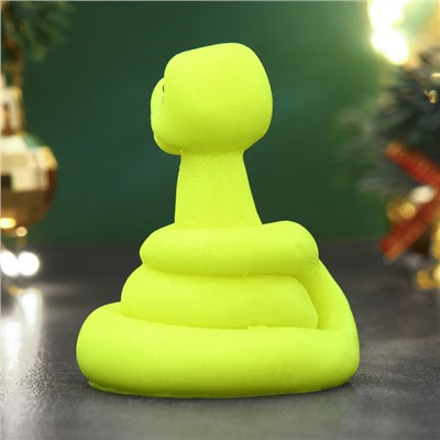 Фигурное мыло «Змейка Ёлочка» желтое, 55 г