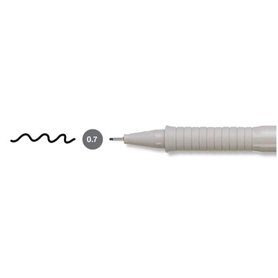 Ручка капиллярная Faber-Castell "Ecco Pigment" черная, 0,7мм