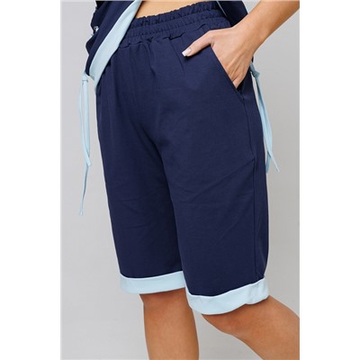 Женский костюм с бермудами 2150 / Синий