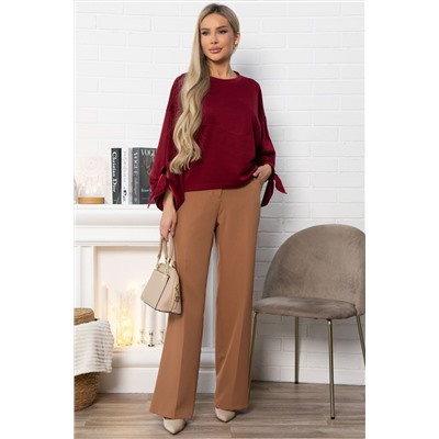 Джемпер с завязками Твист (бордовый) Б14867-10М