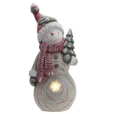 GAEM Фигурка декоративная "Снеговик" с подсветкой (АААх3, н/п), L24 W15 H53 см, 2в.