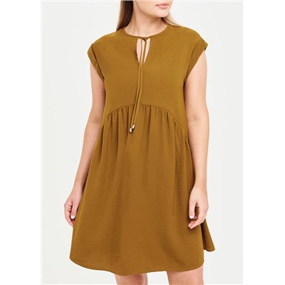 Mustard Tiered Waist Dress