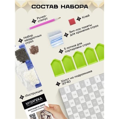 Алмазная мозаика по фото "Retro" (30*40 см)