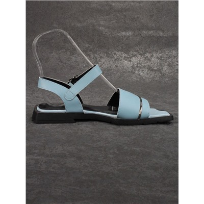 08-PEY183-5 LIGHT BLUE Босоножки женские (натуральная кожа)