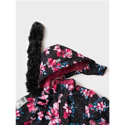 Комплект зимний для девочки: куртка, полукомбинезон