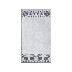 Полотенце махровое 6с103.412ж1 Расписные и олени(графит5) 50х90см