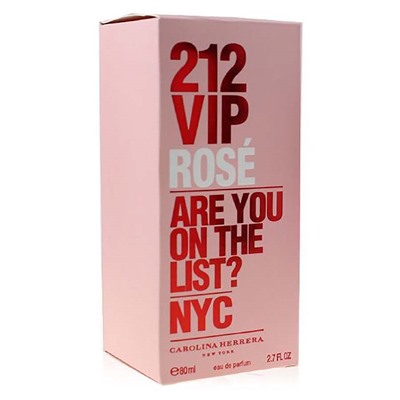 Carolina Herrera 212 Vip Rose For Women edp 80 ml New