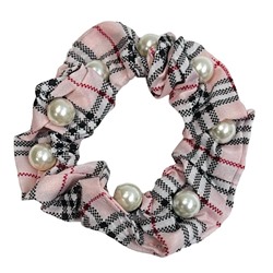 Резинка объемная шелковая с жемчугом ⌀ 9,5 см Р27А тип 6