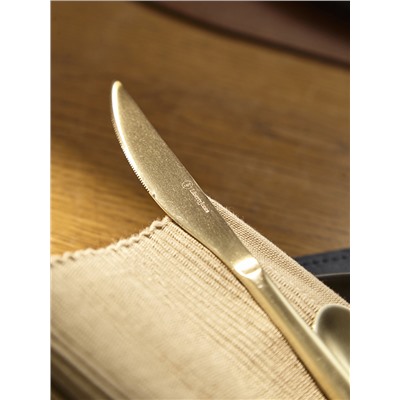 Набор столовых приборов Pure, золотистые матовые, 16 пред.