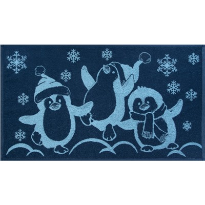 Полотенце махровое 6с103.412ж1 Пингвины(джинс) 50х90см