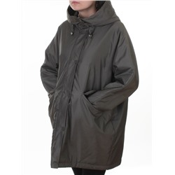 8020  GREY/GREEN Куртка демисезонная женская (100 гр. холлофайбер)