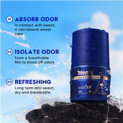 Роликовый дезодорант для мужчин SADOER Mens Bcool Ocean Bead Fluid, 50 мл
