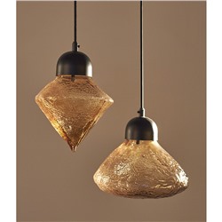 Светильник подвесной Frozen Light, Ø20 см, янтарный