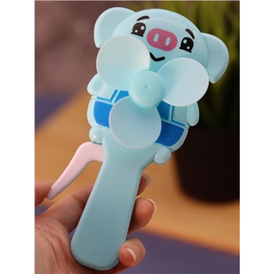 Портативный механический ручной вентилятор «Piglet», mix, шоу-бокс 24 шт.