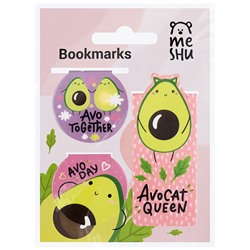Закладки магнитные для книг, 3шт., MESHU "Avocat"