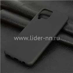 Задняя панель для Samsung Galaxy  A22 Силикон матовый (черная)