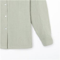 Пижама женская (рубашка и брюки) KAFTAN "Basic" размер 40-42, цвет зелёный