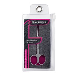 Frau Finger Ножницы маникюрные для кутикулы изогнутые / Professional FSP-118DP, матовые, ручная заточка, 10 см