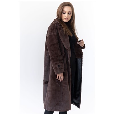 Пальто женское демисезонное 23777 (шоколад)