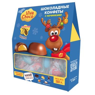 Набор конфет VivaChoco Christmas 120г/Ванюшкины сладости