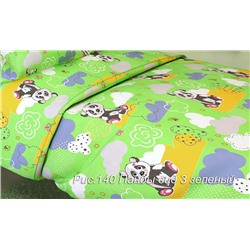 КПБ Панды зелёный яселька