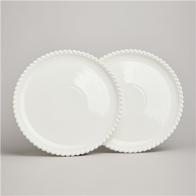 НАБОР ТАРЕЛОК ОБЕДЕННЫХ LEFARD "PEARL" 2 ШТ. 25,5*2 СМ (КОР=12НАБ.)