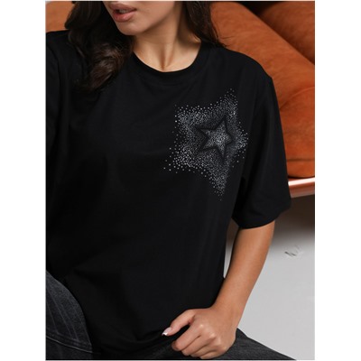 Футболка "Звезда" черный женская