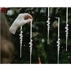 61117 Сосульки на елку прозрачные
