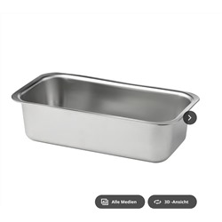 VINTERROCKA Kastenform, Edelstahl, 2.1 l