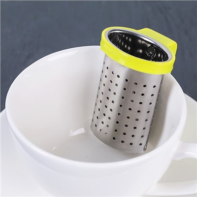 Ситечко для чая Доляна «Корзина», 4×4×6 см, нержавеющая сталь, МИКС