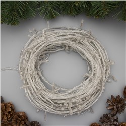 УЦЕНКА Гирлянда «Нить», 20 м, IP20, 200 LED, 220 В, 8 режимов, прозрачная нить, свечение жёлтое