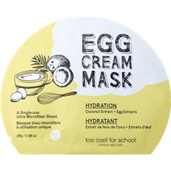 too cool for school EGG Cream Mask Hydration TuchMaske Маска для лица, 1 шт.