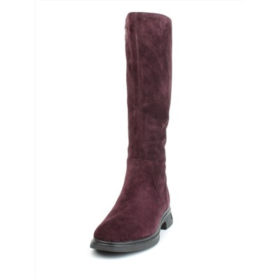 02-FJ632-2M BURGUNDY Сапоги зимние женские (натуральная замша, натуральный мех)