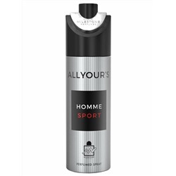 Milestone All Your'S Homme men Sport Парфюмированный Дезодорант-спрей 200мл