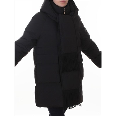 H781 BLACK Куртка зимняя женская (200 гр. холлофайбер)