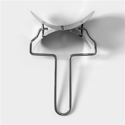 Ролик для вырезания кругов из теста Доляна, d=10.5, серебристый