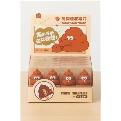 Точилка для карандашей "Poop", шоу-бокс 24 шт.