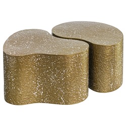 Набор из 2-х столиков Grannis, золотистые