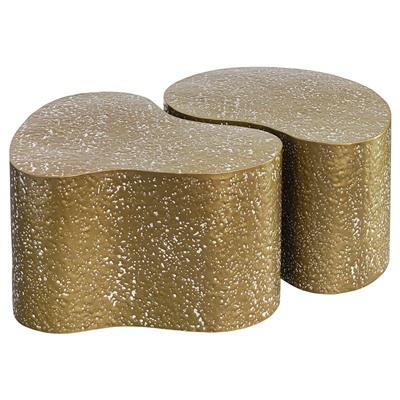 Набор из 2-х столиков Grannis, золотистые