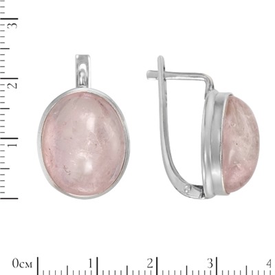Серьги 'Есеня' с морганитом ИАСК31111-20МРN6