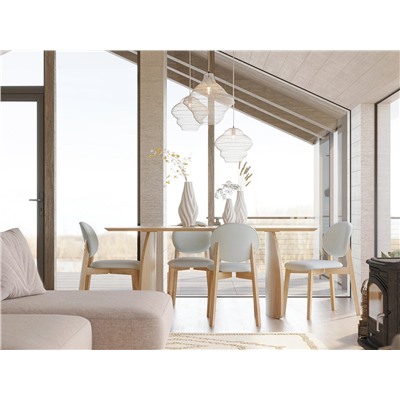 Светильник подвесной Vinger, Ø34х35 см, бежевый